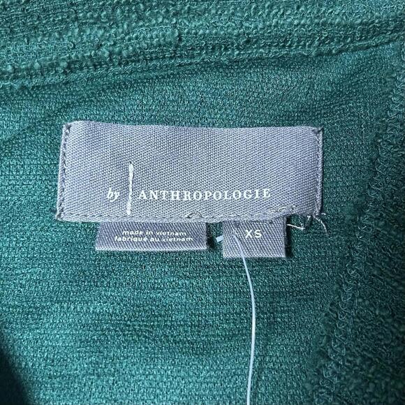 NWT Anthropologie Green Holly Open Back Bow Sweater XS Holiday Coquette - Picture 6 of 9
